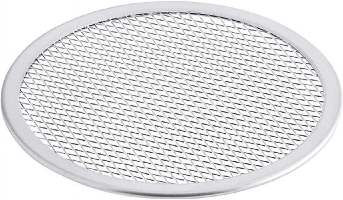TrueCraftware- Set of 2 Aluminum 19” Pizza Baking Screen Seamless Rim- Bakeware Pizza Screen Round Pizza Pan Tray Round Baking Tray for Home Kitchen Pizzeria & Restaurants