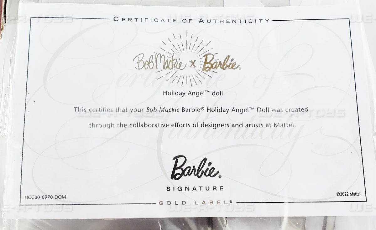 Barbie Bob Mackie Holiday Angel Doll Mattel 2022 #HCC00