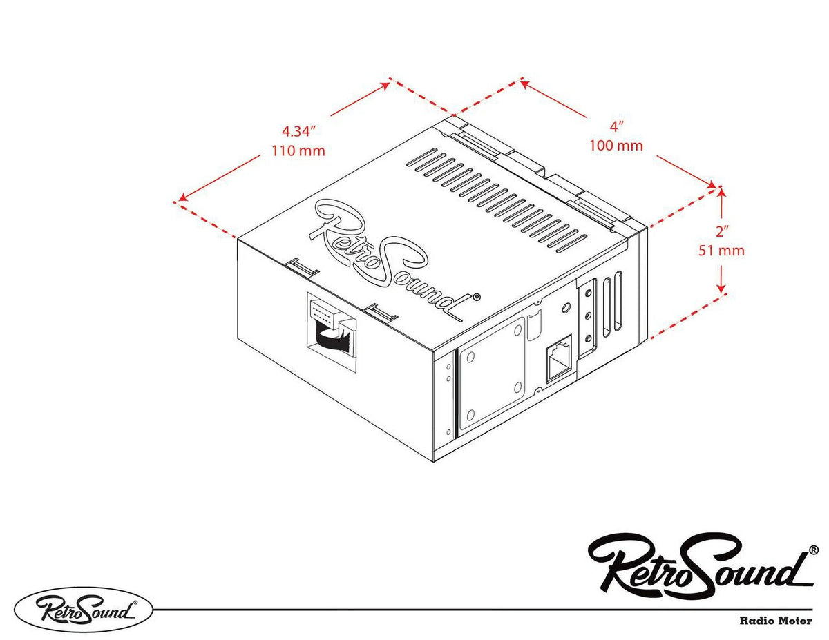 RetroRadio Compatible with 1977-85 Mercury Capri Features Include Bluetooth, , / -M1-121-55P-75PMC3