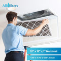 12X12X1  13 Pleated Air Filters - Made In (6 Pack)