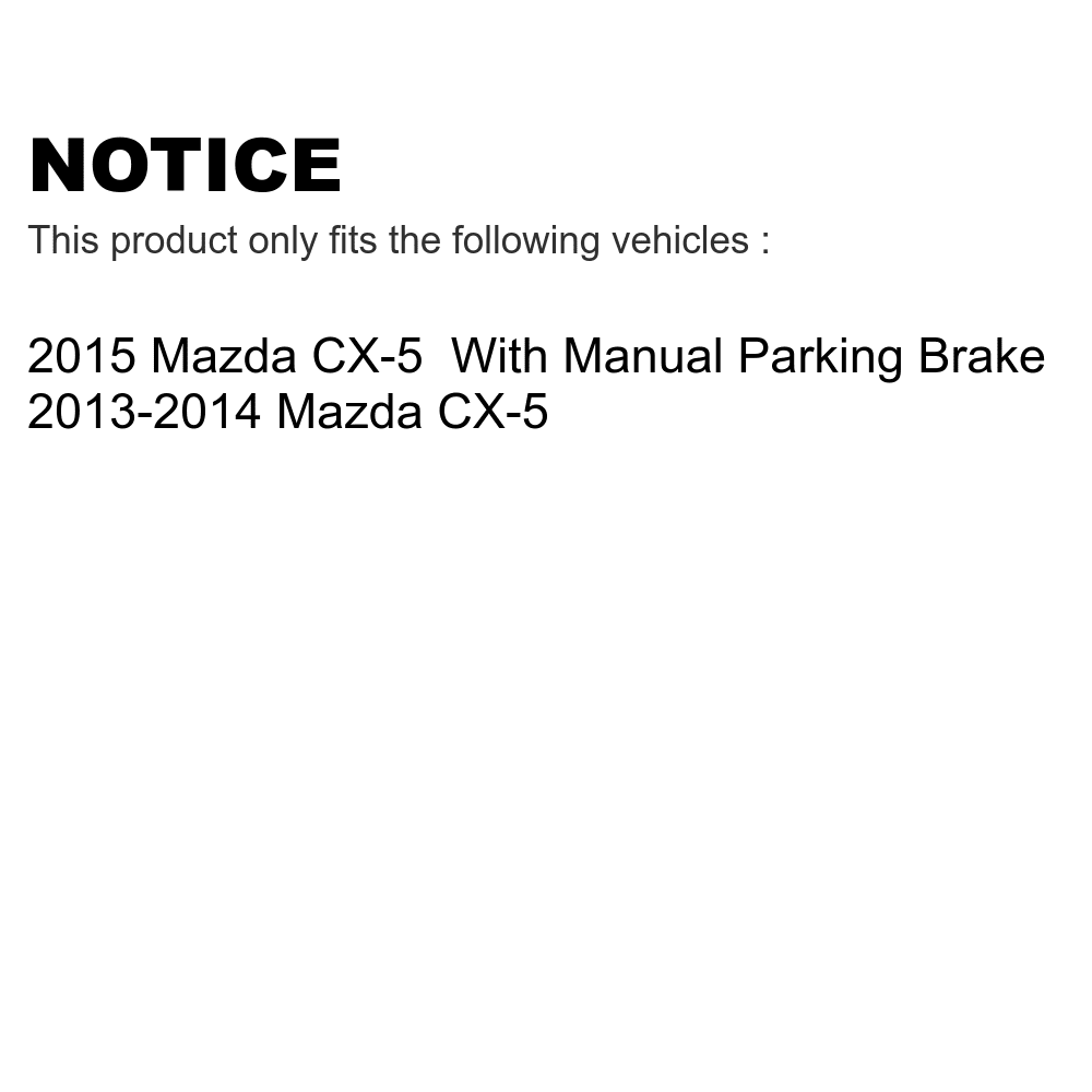Front Rear Semi-Metallic Brake Pads Kit For Mazda -5 -100199
