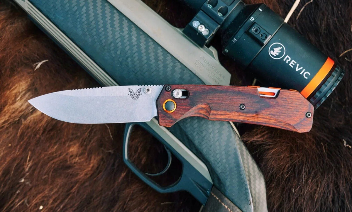 Benchmade Grizzly Creek 15062 Stabilized Wood 3.49" -S30V Stainless Folding Pocket Knife