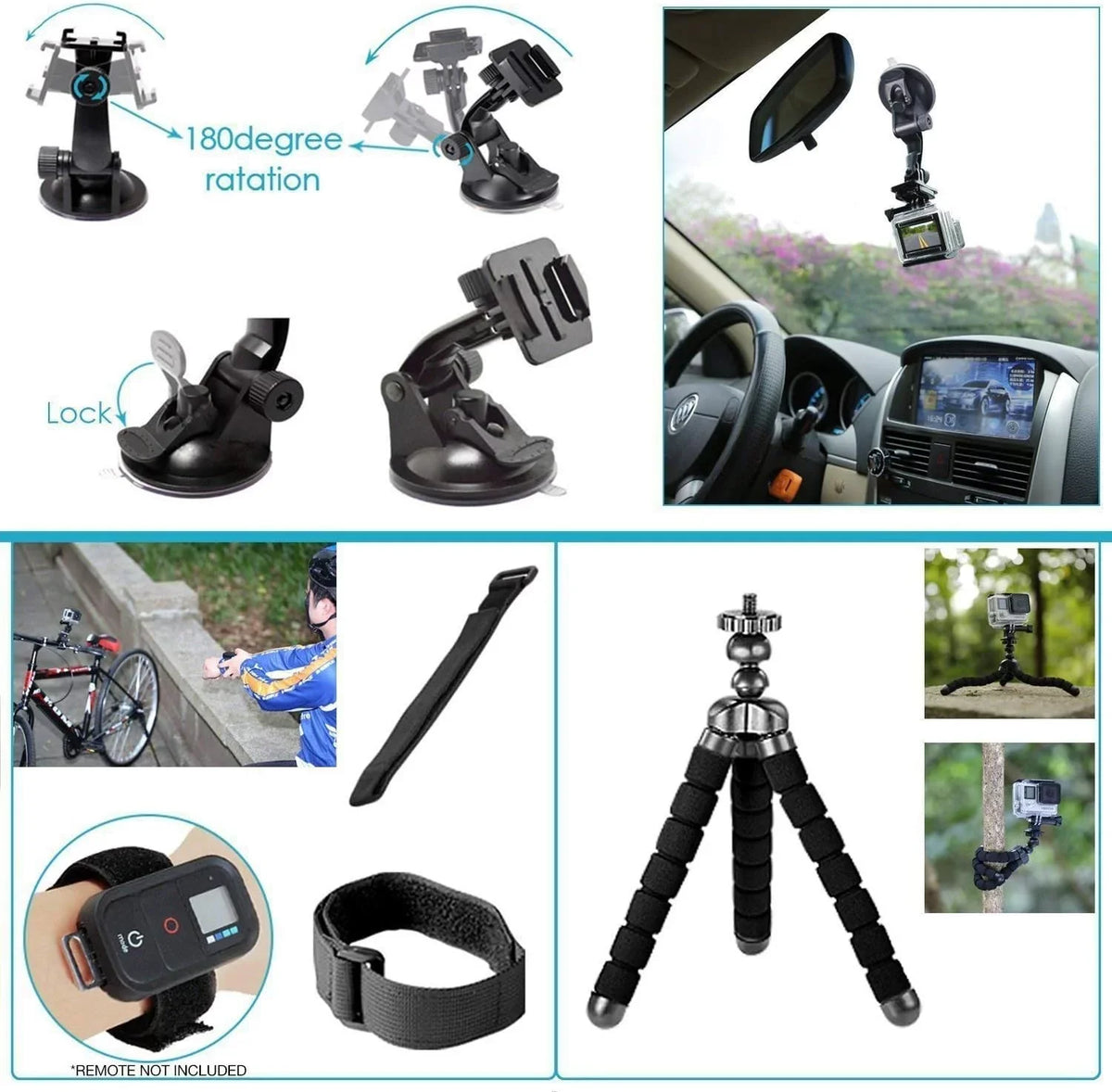 GoPro HERO7 White - Waterproof Action Camera with Touch Screen, Full  Video, 10MP Photos, and Stabilization - with 64GB Micro Sd Card and 50 Piece Accessory Kit - Fully Loaded Bundle