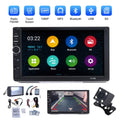 Double 2 Din Car Stereo Radio MP5 Player, 7 Inch  Touch Screen Bluetooth Car Video Player 1080P with Backup Reversing Camera