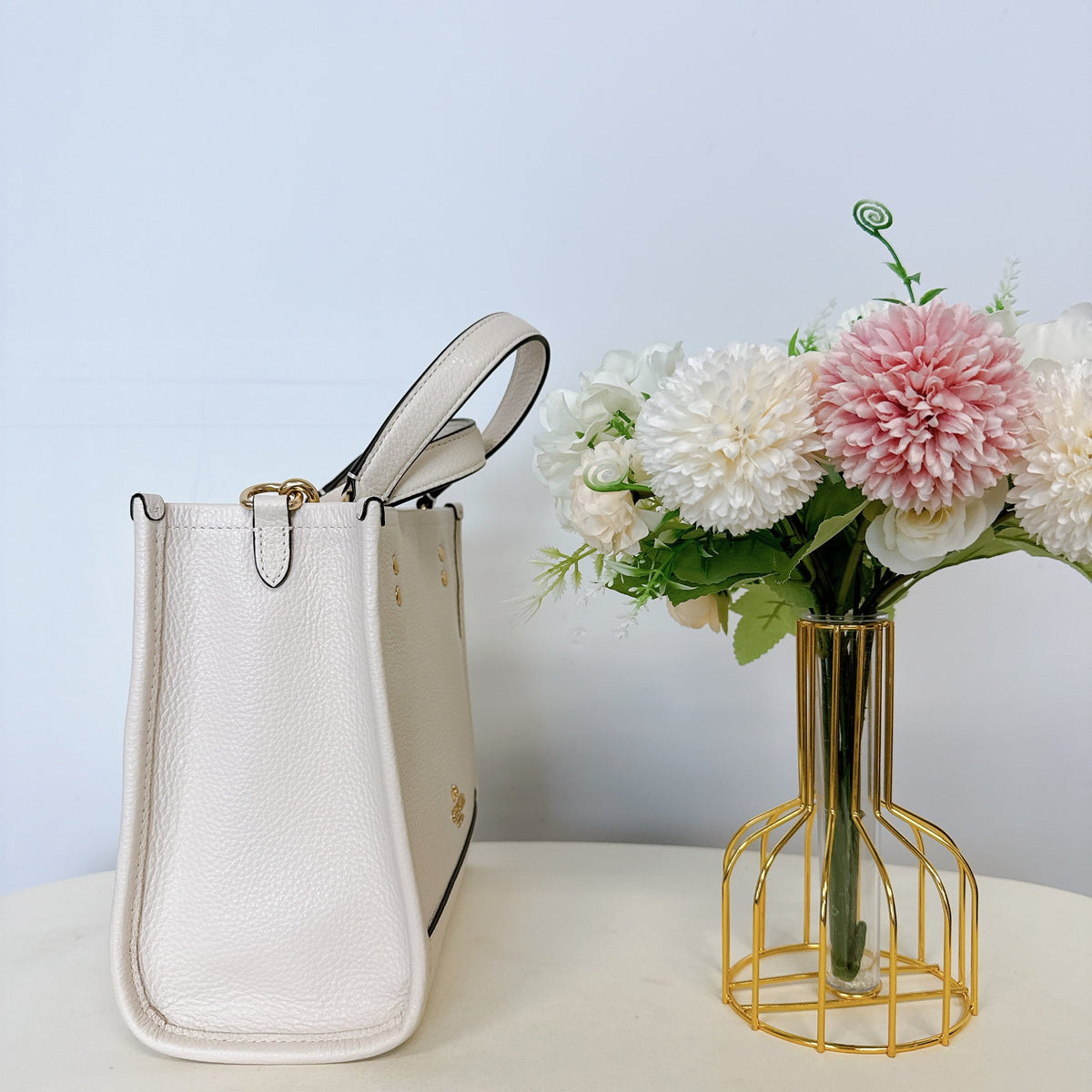 Coach CO971 Dempsey Tote 22  Chalk