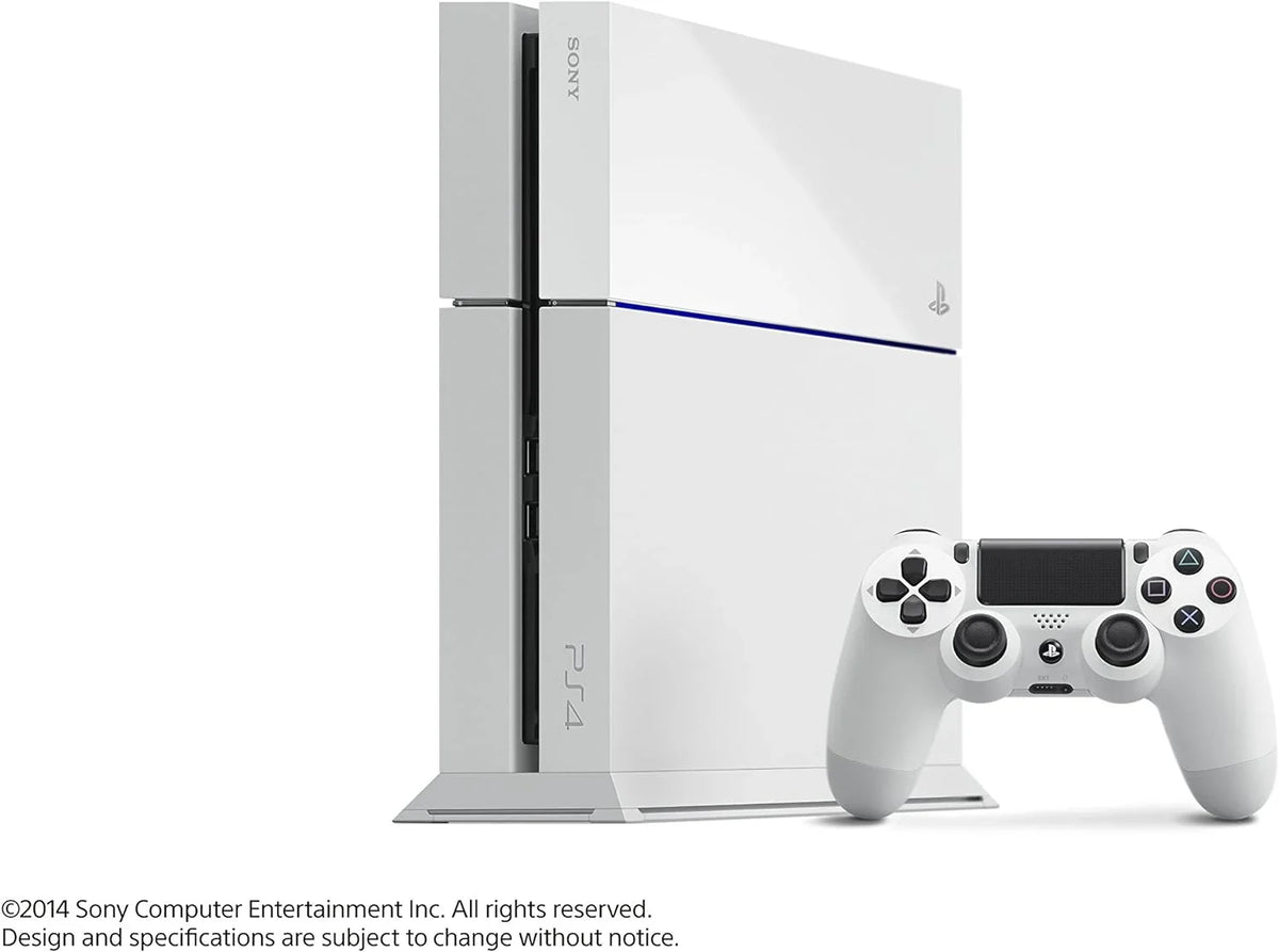 Sony PlayStation 4 500GB Only White Gaming Console with Gaming Head Set   Bundle Used