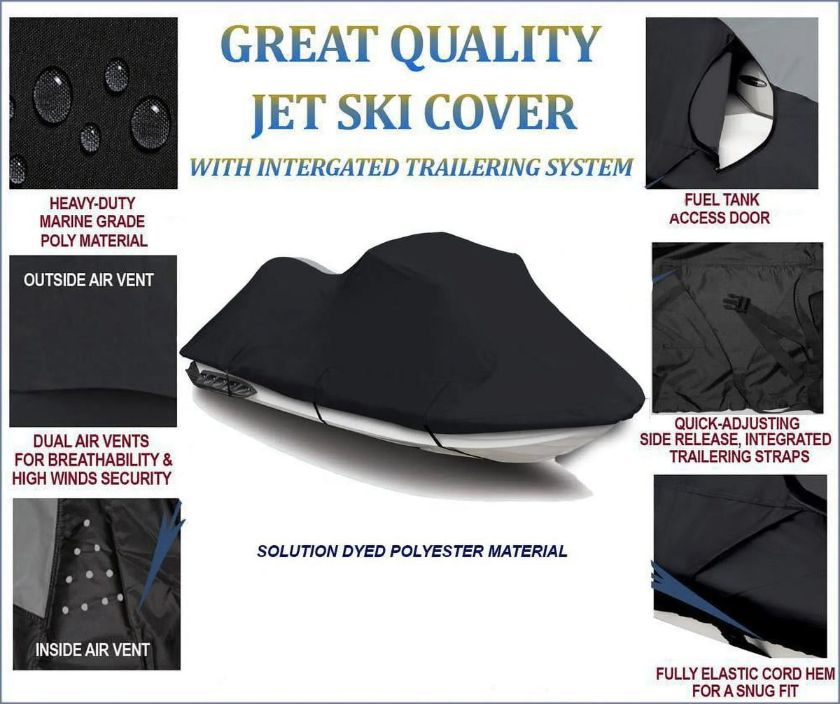 600D   Cover Compatible for Yamaha Wave Blaster  1996 1997 1-2 Seater