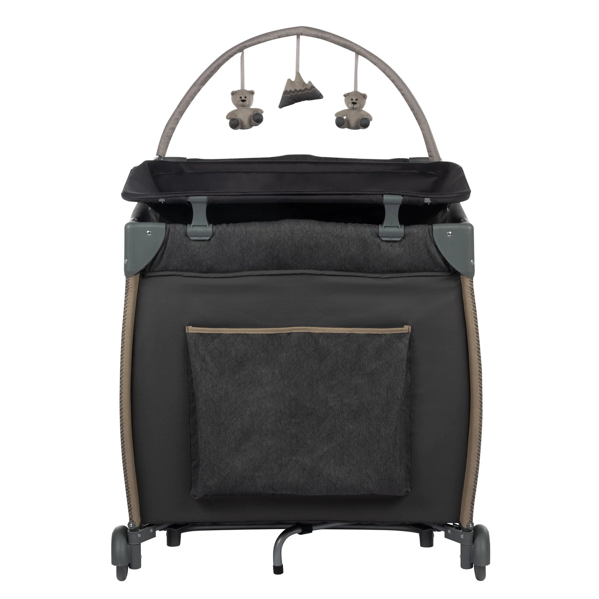 Monbebe Play Yard with Full Size Rocking Bassinet, Castle Point
