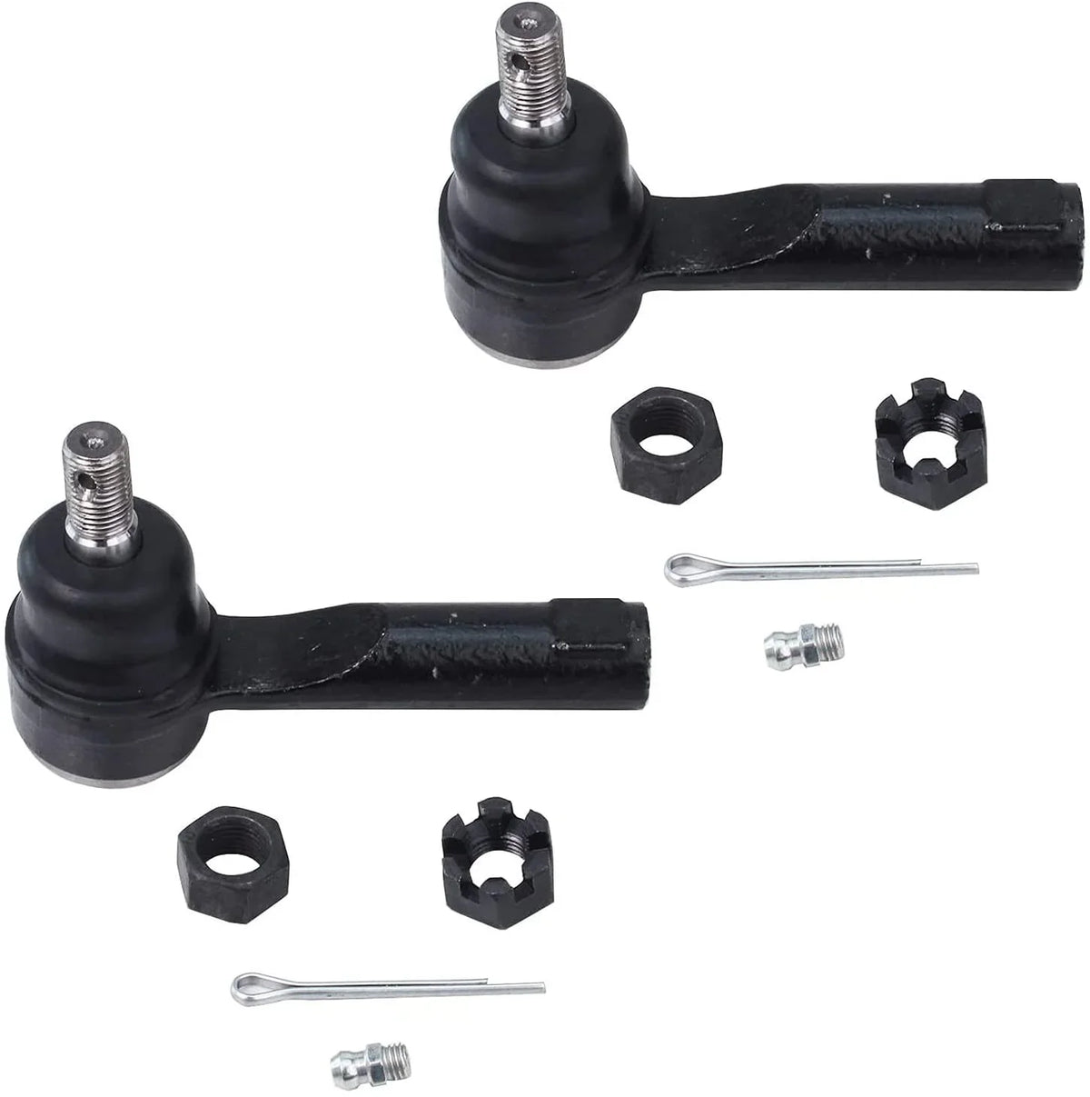 Detroit Axle - Front 6pc Suspension Kit for 95-06 Nissan Sentra, 95-98 200SX, 4 Tie Rod Ends 2 Boots 1995 1996 1997 1998 1999 2000 2001 2002 2003 2004 2005 2006 Replacement