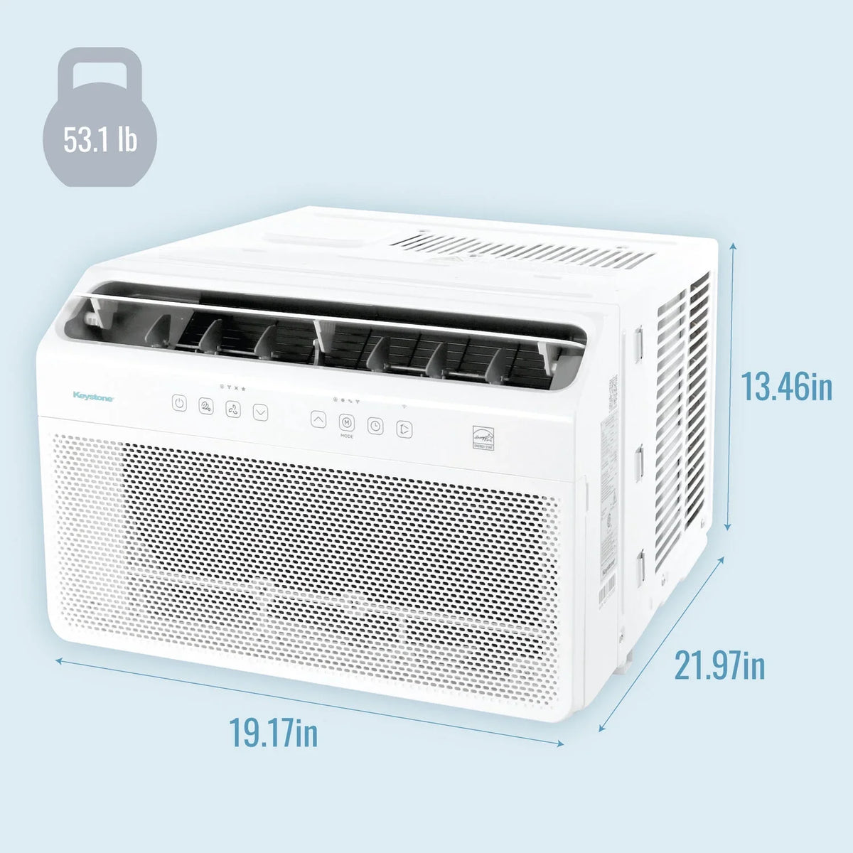 Keystone 8,000  Window Mounted Inverter Air Conditioner with Remote Control
