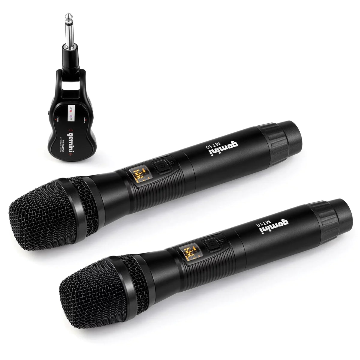 Gemini -2200 Ultra Powerful Bluetooth 2,200 Peak Watt Speaker with Built-In Media Player & -M200  Dual Wireless Microphone System , 843631171035