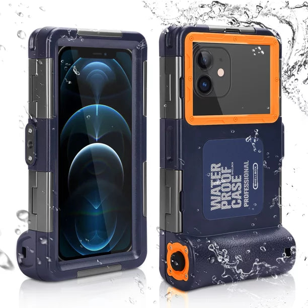 UrbanX Professional [15m/50ft] Swimming Diving Surfing Snorkeling Photo Video Waterproof Protective Case Underwater Housing for  J2 And all Phones Up to 6.9 Inch  with Lanyard