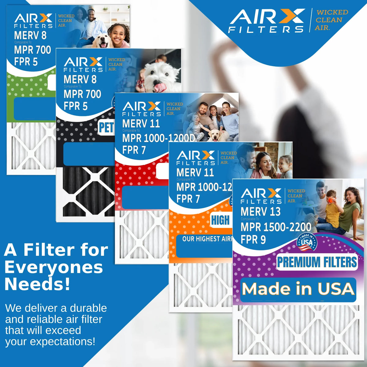 16x24x1 Air Filter  11 Comparable to  1000,  1200 &  7 Electrostatic Pleated Air Conditioner Filter 4 Pack  Premium  Made 16x24x1 Furnace Filters by     .