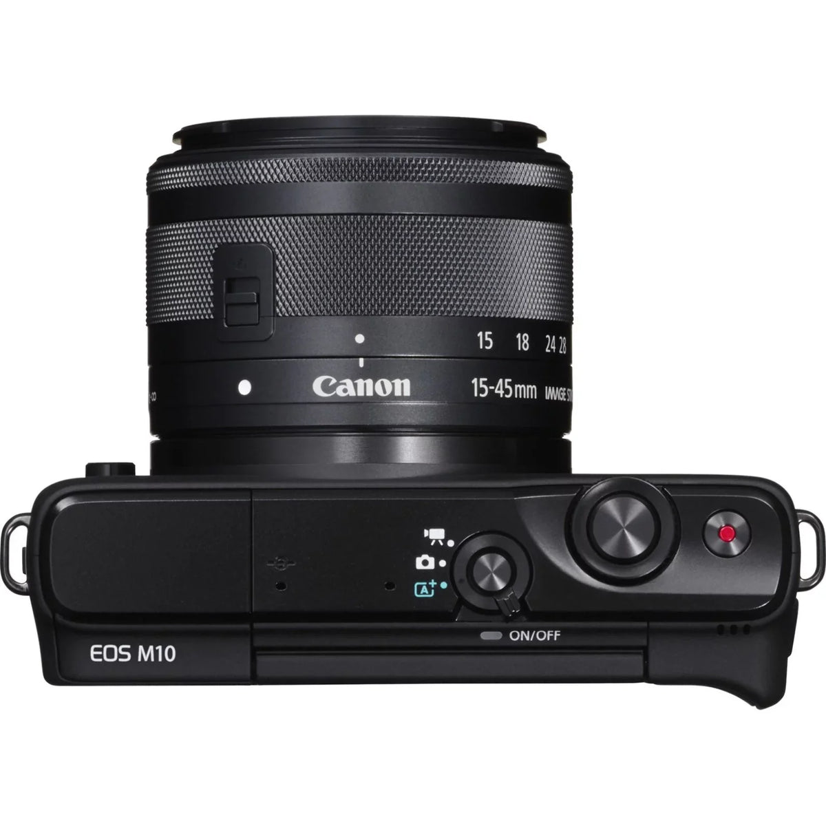Canon  M10 18 Megapixel Mirrorless Camera with Lens, 0.59", 1.77", Black