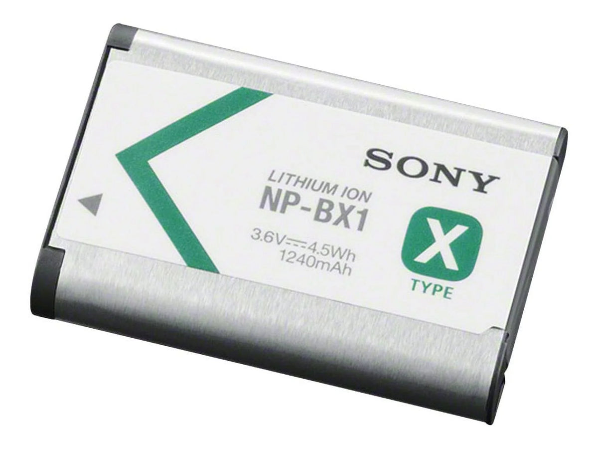 Sony -BX1 - Camera battery Li-Ion 1240 mAh - for Action Cam--AS200, AS50; Cyber-shot -HX80, HX90, RX1R, WX500; Handycam -GWP88