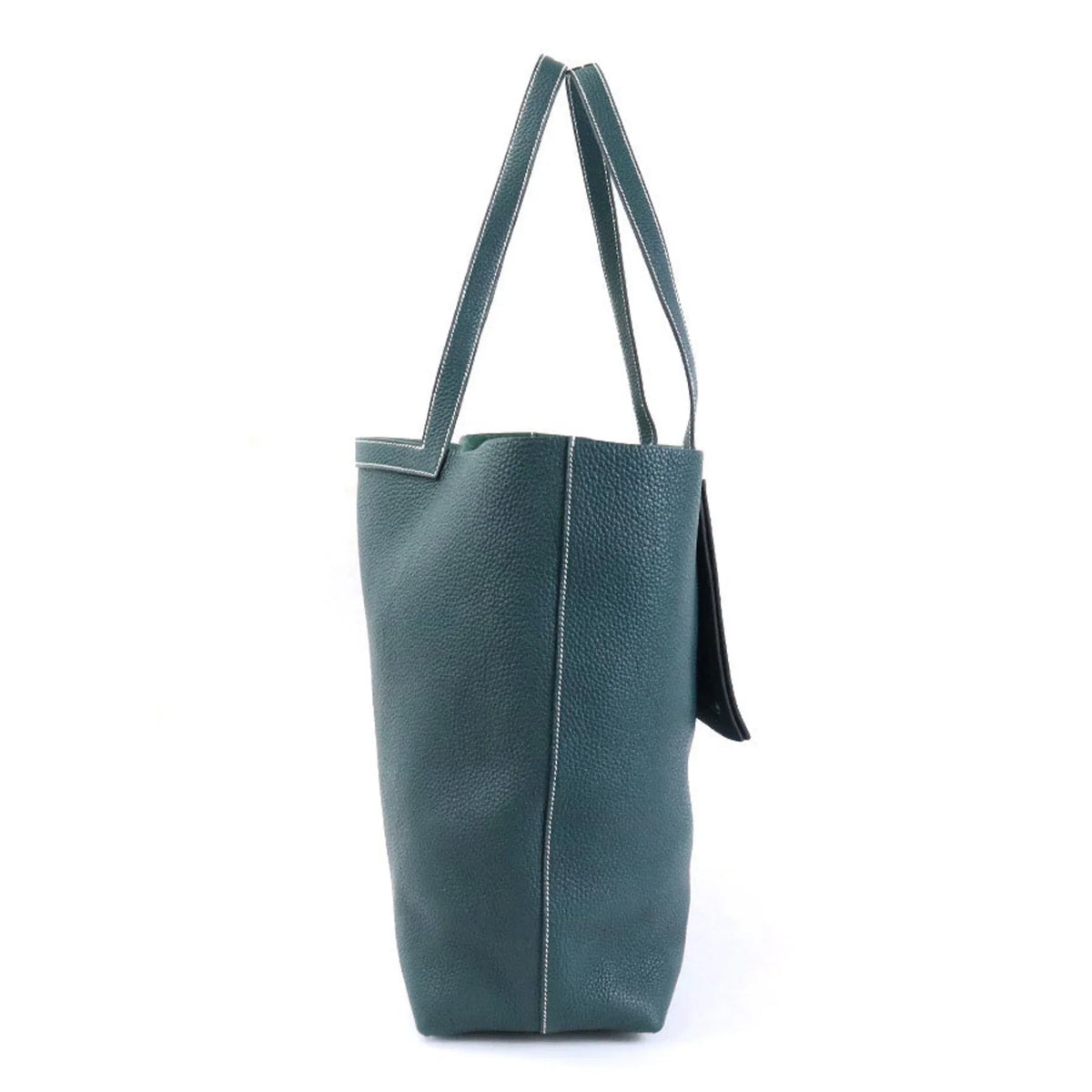 Pre-Owned  Shoulder Bag Tote Cover Serie 46 Taurillon Clemence Vert Cypress Unisex (Good)