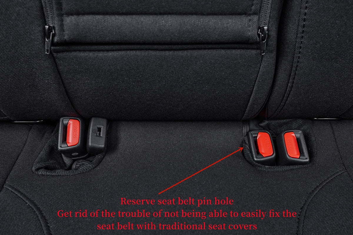 Coverdream Custom Fit  Car Seat Covers for Hyundai  2018 2019 2020 2021 2022 2023 - Polyester (Black,Full Set)
