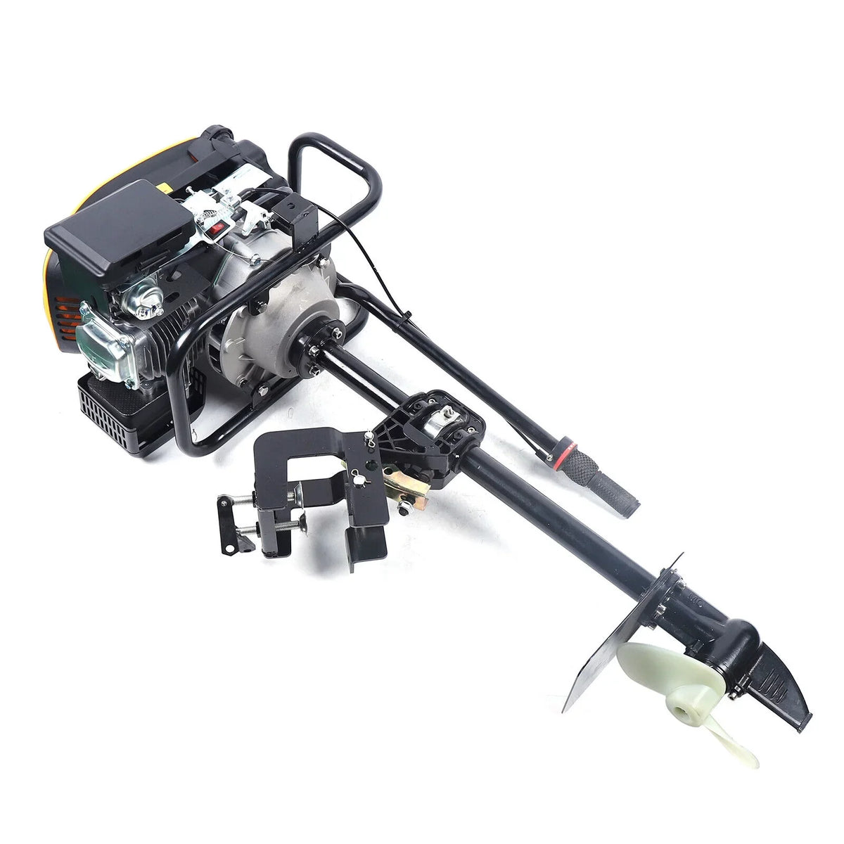 Miumaeov 4 Stroke 9  Outboard Motor 225  Fishing Boat Engine Air Cooling Single Cylinder Heavy Duty Boat Engine Marine Engine with  Ignition System 3600 r/min
