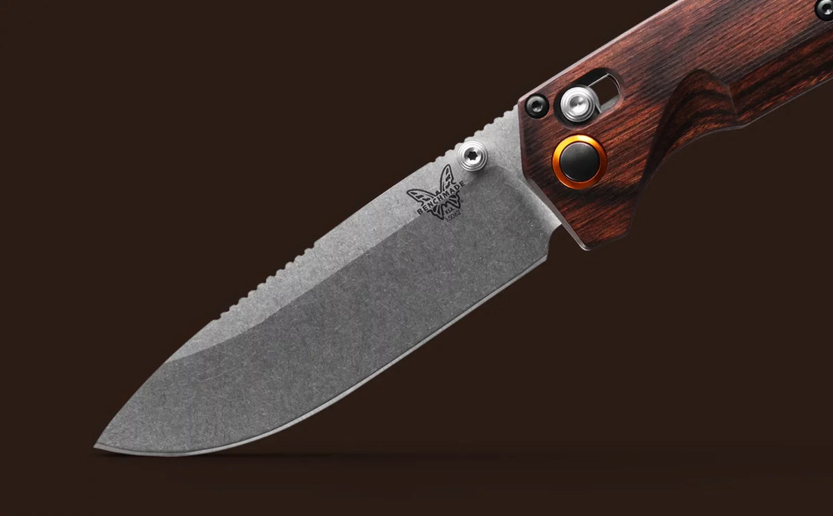 Benchmade Grizzly Creek 15062 Stabilized Wood 3.49" -S30V Stainless Folding Pocket Knife