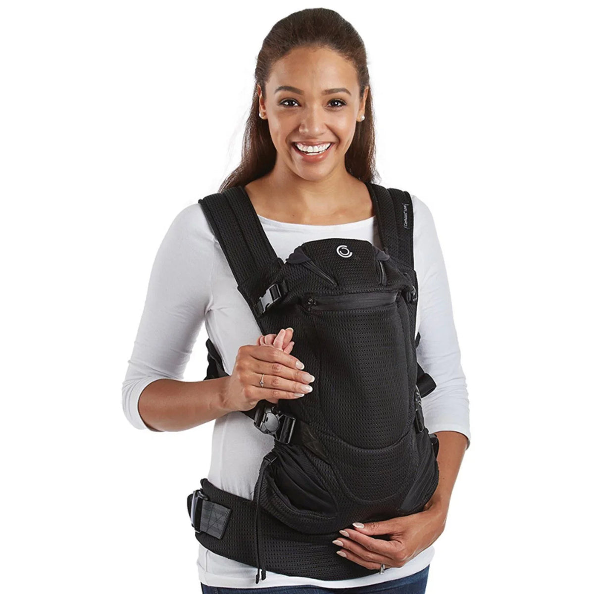 Contours Love 3-Position Baby Carrier, Newborn, Infant, Toddler, Charcoal Gray Mesh, One Size