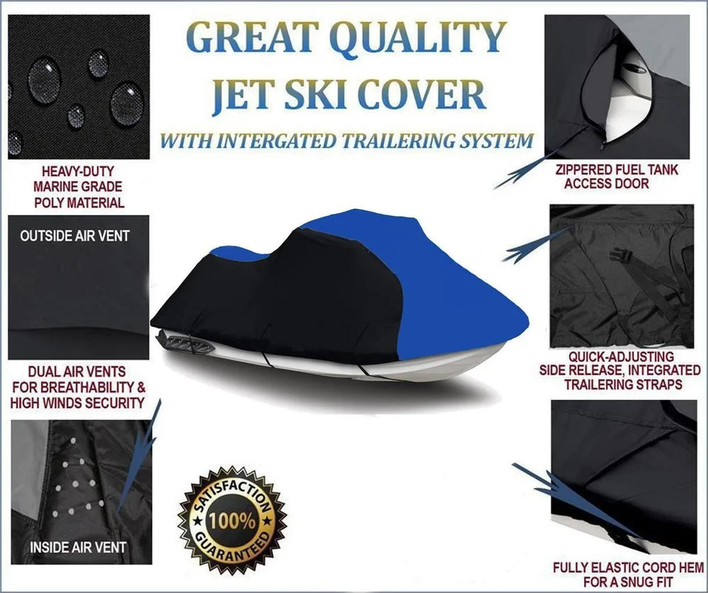 /  -,     Cover Compatible for Kawasaki Jet Ski  1993 1994 1995 1996 1997 1998 /  1995 1996 1997 1998 2001 2002  Trailerable Cover Jet Ski Cover