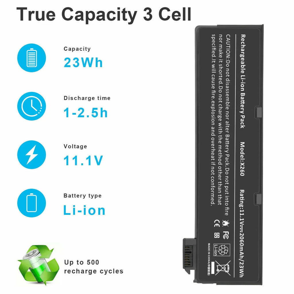 68+ X240 Battery for Lenovo ThinkPad T440 T440S X260 X250 T450s  121500146 / 121500147