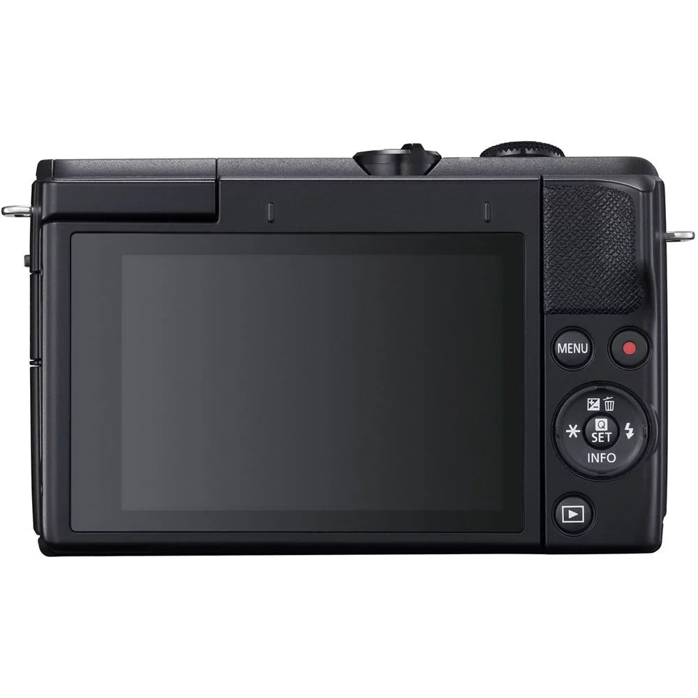 Canon  M200 Mirrorless Camera (Black) +15-45mm f/3.5-6.3   Lens (Graphite) +3  Filter +64GB