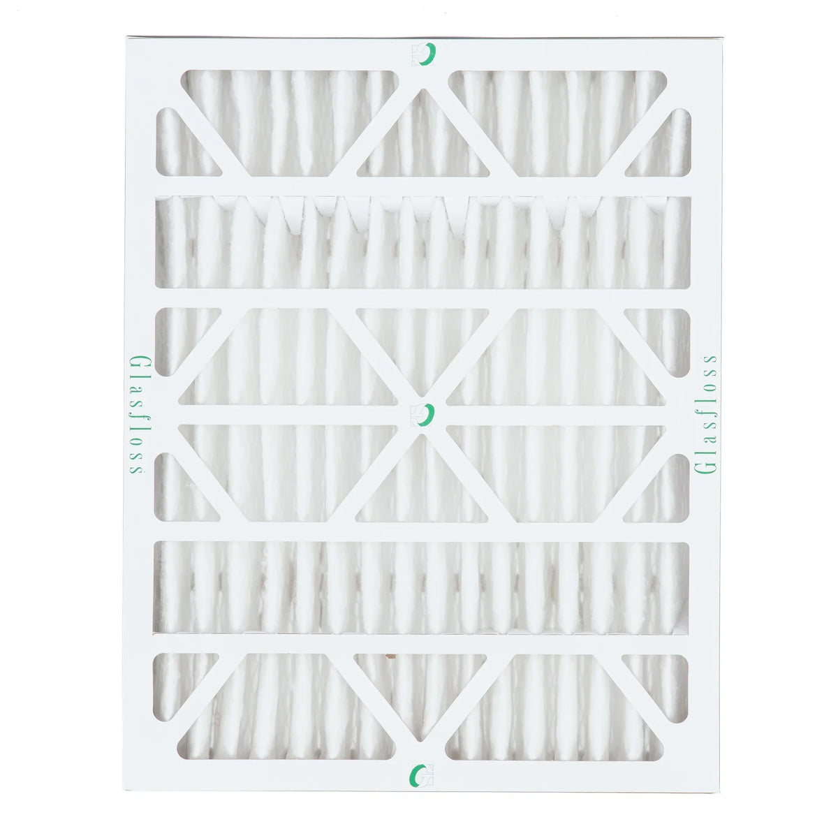 2 Pack of 20x25x4  10 Pleated 4" Inch Air Filters by Glasfloss. Actual Size: 19-1/2 x 24-1/2 x 3-3/4