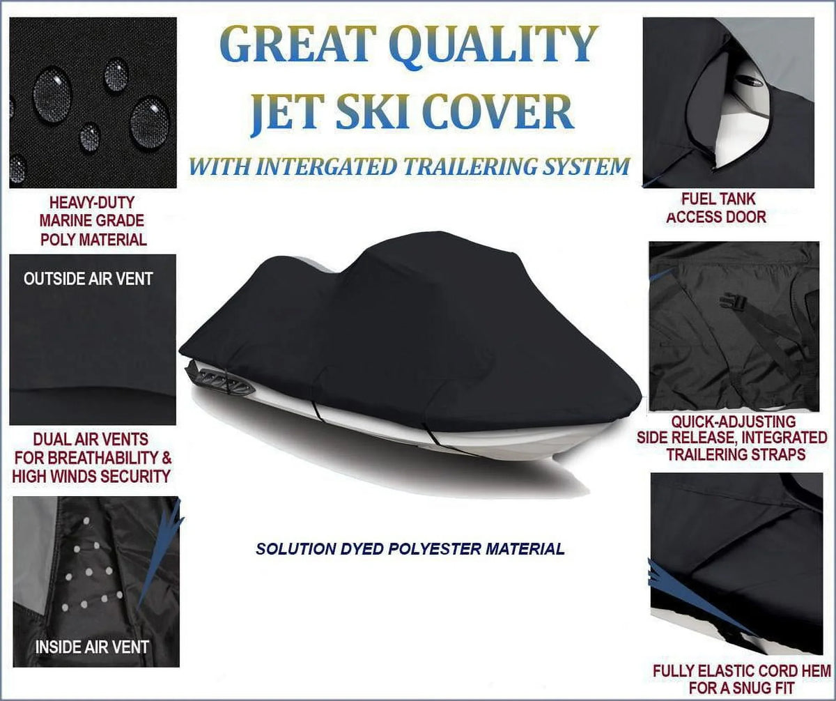 600  JetSki Cover Compatible for Watercraft Jet Ski  Cover Yamaha  2015 2016 2017