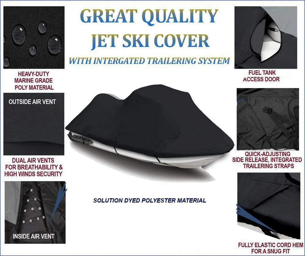 600D   Cover Compatible for Kawasaki Ultra 150  1999 2000 2001 2002 2003 2004 2005 2 Seater