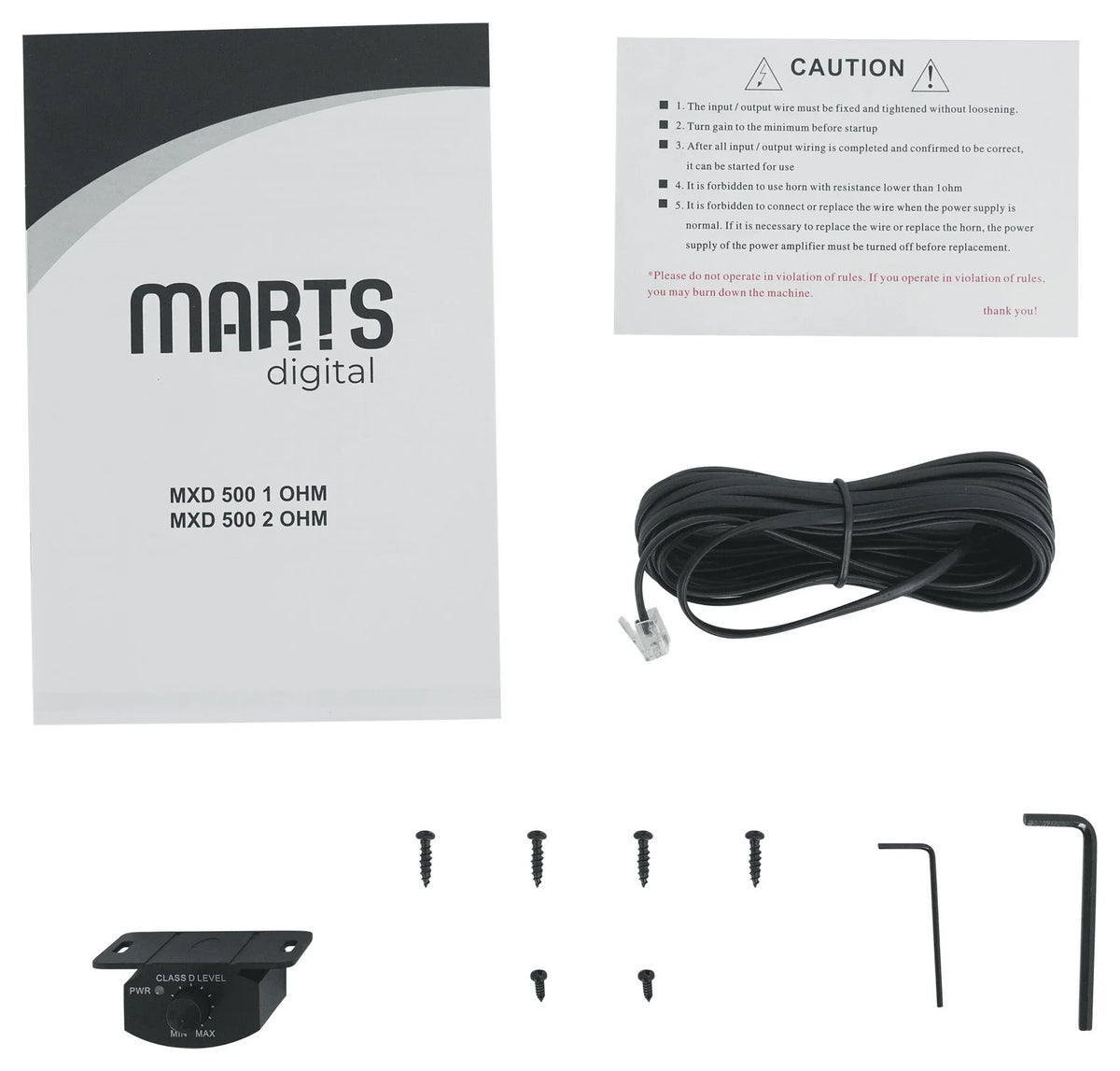 Marts Digital  500 2  500w  Mono Car Amplifier+Bass Remote+Amp Kit